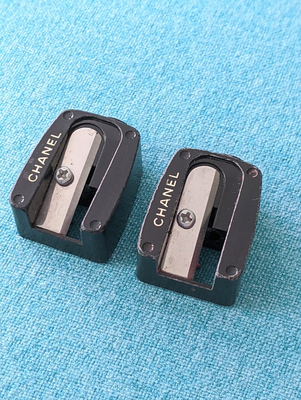 CHANEL (2) PENCIL SHARPENERS